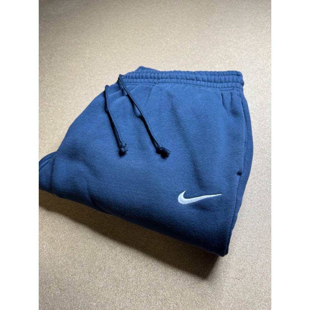 Nike Mens Sportswear Club Fleece Joggers Navy Blue Embroidered Swoosh Large
